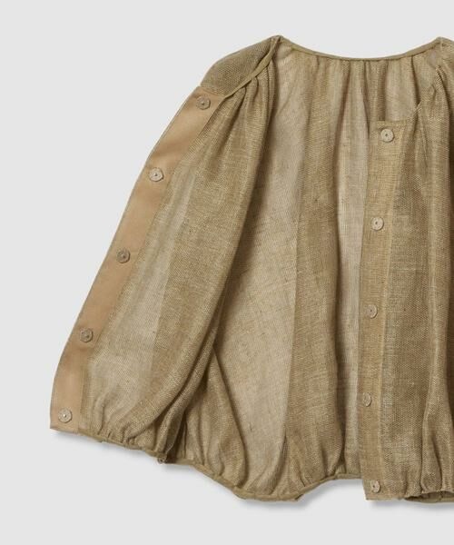 HOUSE OF LOTUS / ハウス オブ ロータス ベスト | リネンカラミギャザージレ | 詳細11