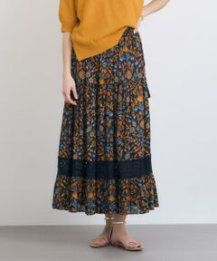 HOUSE OF LOTUS / ハウス オブ ロータス スカート | ボタニカルプリントヘムレーススカート