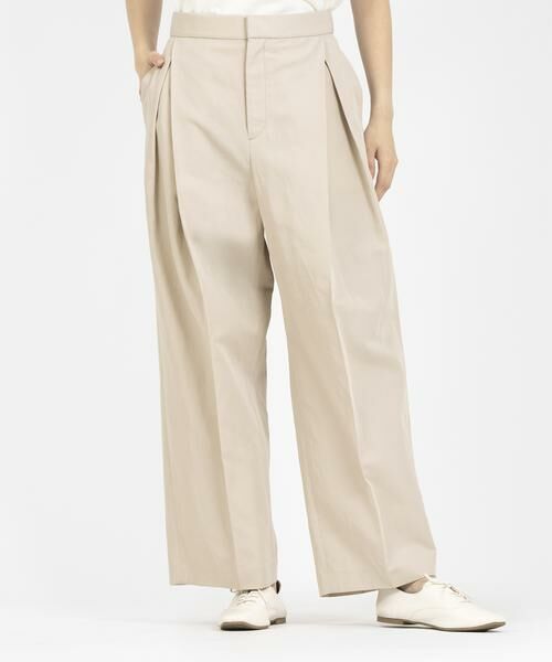 HOUSE OF LOTUS / ハウス オブ ロータス パンツ | コットンリネンレイヤードタックパンツ | 詳細1