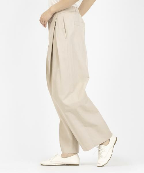 HOUSE OF LOTUS / ハウス オブ ロータス パンツ | コットンリネンレイヤードタックパンツ | 詳細2
