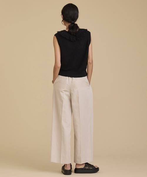 HOUSE OF LOTUS / ハウス オブ ロータス パンツ | コットンリネンレイヤードタックパンツ | 詳細9