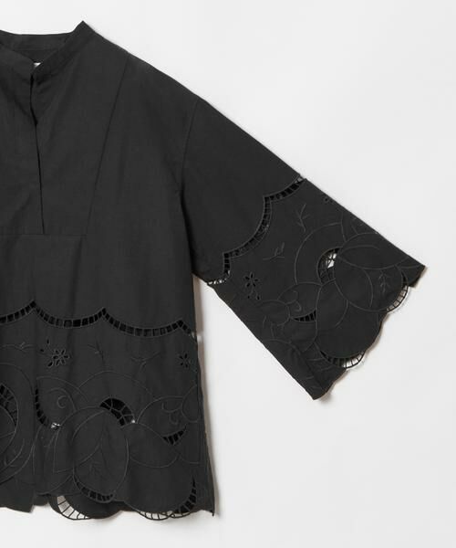 HOUSE OF LOTUS / ハウス オブ ロータス シャツ・ブラウス | コットンリネンブレンドスカラップ刺繍ブラウス | 詳細18
