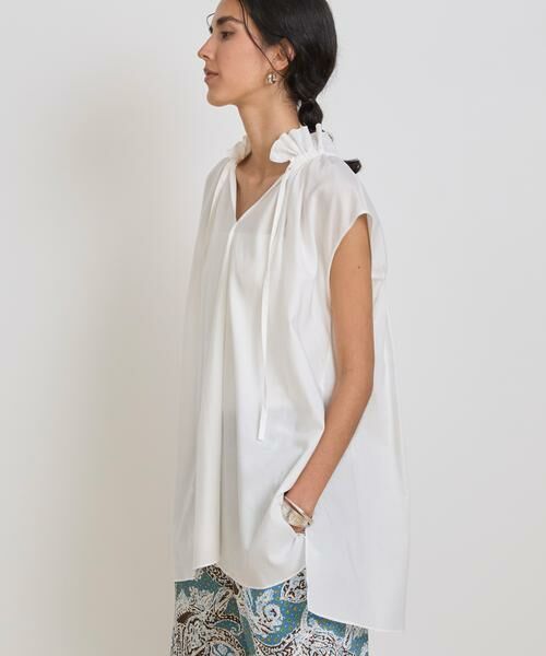 HOUSE OF LOTUS / ハウス オブ ロータス シャツ・ブラウス | ドレープローンギャザーノースリーブブラウス | 詳細1