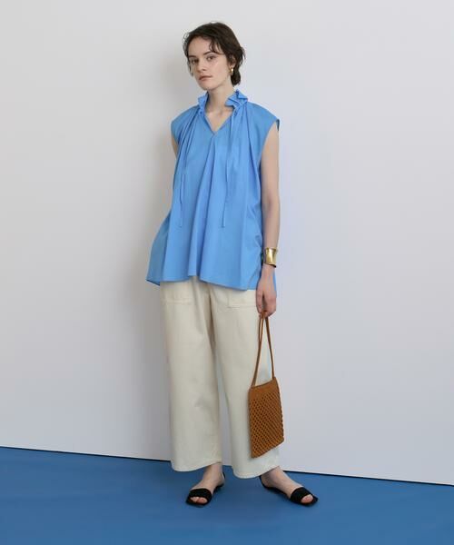 HOUSE OF LOTUS / ハウス オブ ロータス シャツ・ブラウス | ドレープローンギャザーノースリーブブラウス | 詳細6
