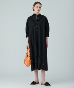 HOUSE OF LOTUS / ハウス オブ ロータス ワンピース | コットンリネンブレンドスカラップ刺繍ワンピース