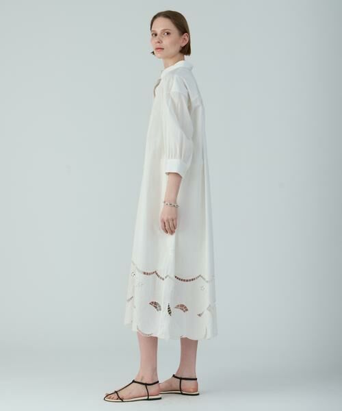 HOUSE OF LOTUS / ハウス オブ ロータス ワンピース | コットンリネンブレンドスカラップ刺繍ワンピース | 詳細1