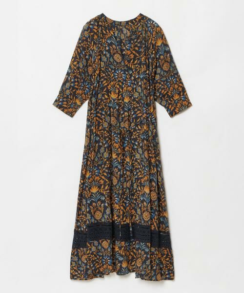 HOUSE OF LOTUS / ハウス オブ ロータス ワンピース | ボタニカルプリントヘムレースワンピース | 詳細1