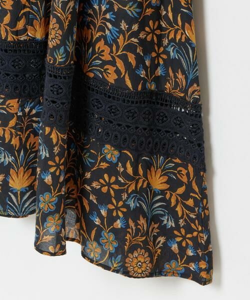 HOUSE OF LOTUS / ハウス オブ ロータス ワンピース | ボタニカルプリントヘムレースワンピース | 詳細6