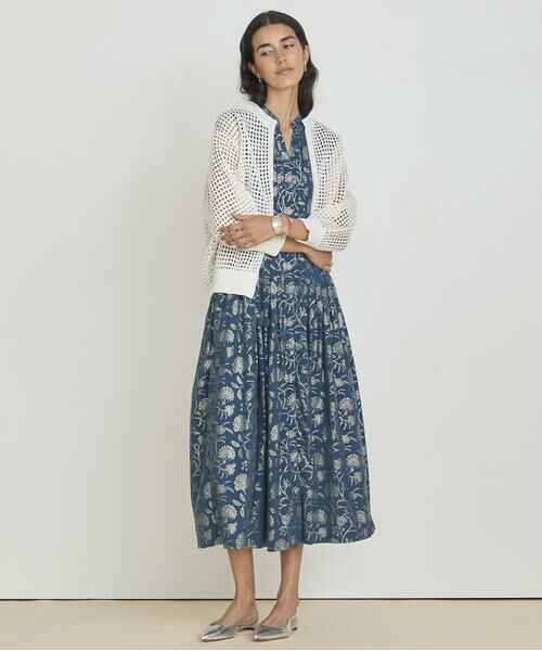 HOUSE OF LOTUS / ハウス オブ ロータス ワンピース | ハクプリントスタンドカラーワンピース | 詳細5