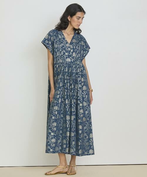 HOUSE OF LOTUS / ハウス オブ ロータス ワンピース | ハクプリントカフタンワンピース(グリーン)