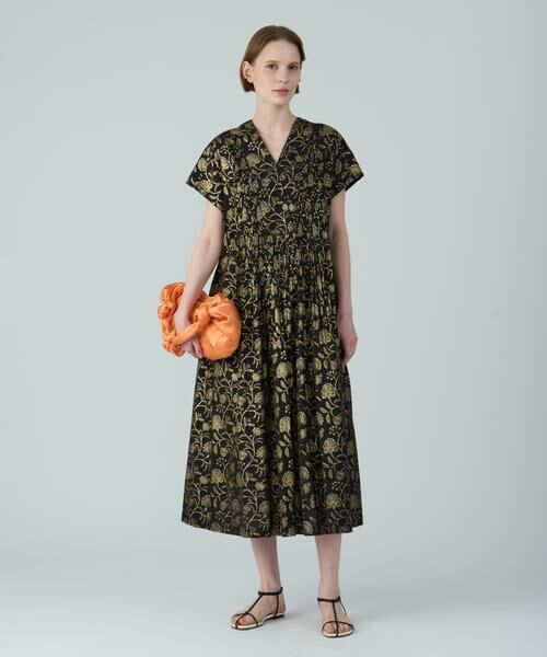 HOUSE OF LOTUS / ハウス オブ ロータス ワンピース | ハクプリントカフタンワンピース(ブラック)