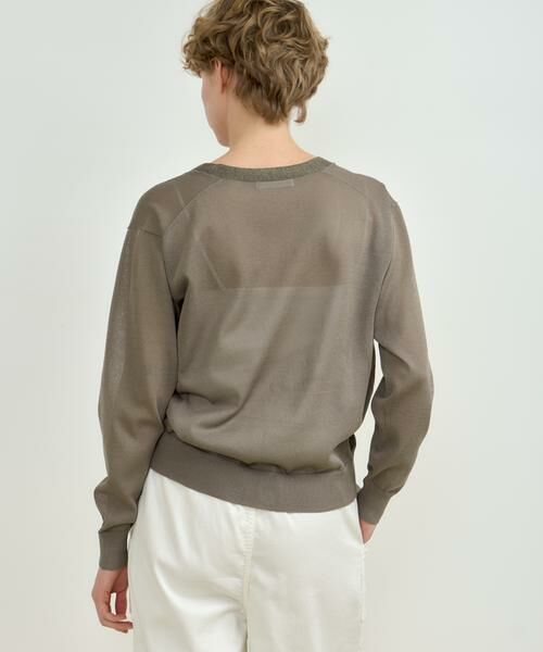 HOUSE OF LOTUS / ハウス オブ ロータス カーディガン・ボレロ | シアーVネックカーディガン | 詳細8