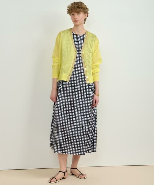 HOUSE OF LOTUS / ハウス オブ ロータス カーディガン・ボレロ | シアーVネックカーディガン | 詳細11