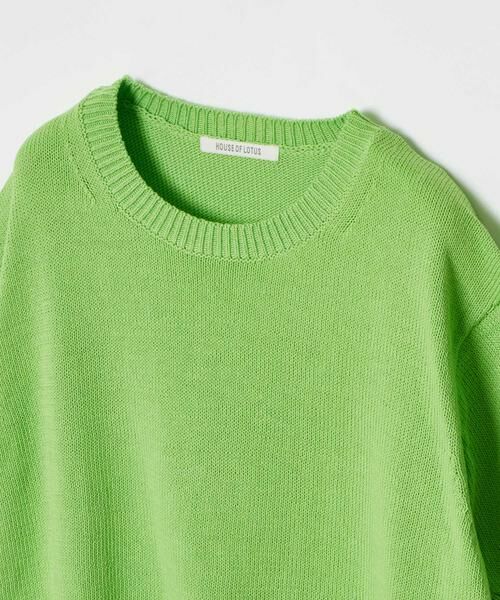 HOUSE OF LOTUS / ハウス オブ ロータス ニット・セーター | クリアコットンクループルオーバー | 詳細14