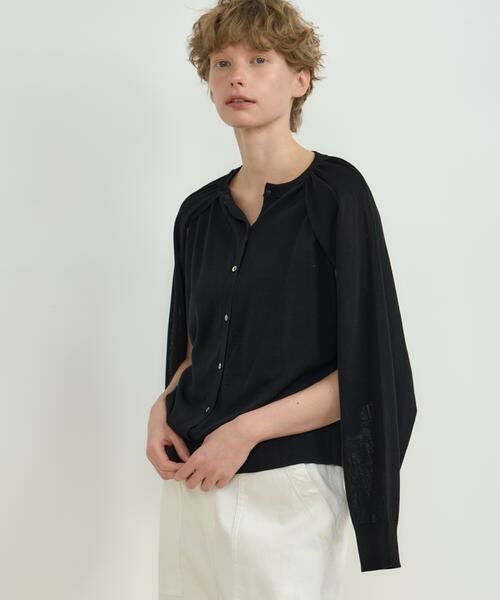 HOUSE OF LOTUS / ハウス オブ ロータス カーディガン・ボレロ | コットンアセテートブレンド2WAYカーディガン | 詳細11