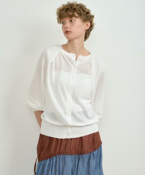 HOUSE OF LOTUS / ハウス オブ ロータス カーディガン・ボレロ | コットンアセテートブレンド2WAYカーディガン | 詳細4