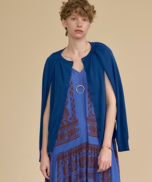 HOUSE OF LOTUS / ハウス オブ ロータス カーディガン・ボレロ | コットンアセテートブレンド2WAYカーディガン | 詳細6