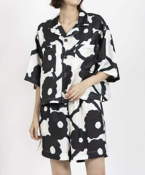 HOUSE OF LOTUS / ハウス オブ ロータス シャツ・ブラウス | CROPPED HAWAIiAN SHIRT BLEEDING FLOWERS | 詳細1