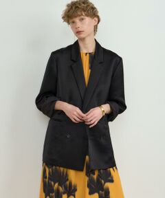 HOUSE OF LOTUS / ハウス オブ ロータス テーラードジャケット | トリアセテートサテンダブルブレストテーラードジャケット