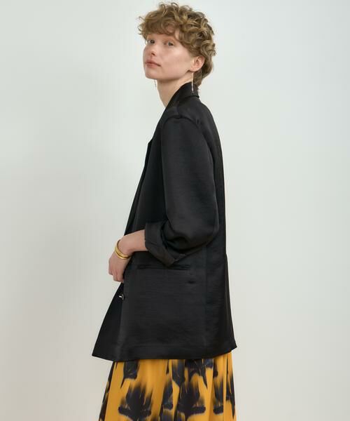 HOUSE OF LOTUS / ハウス オブ ロータス テーラードジャケット | トリアセテートサテンダブルブレストテーラードジャケット | 詳細1