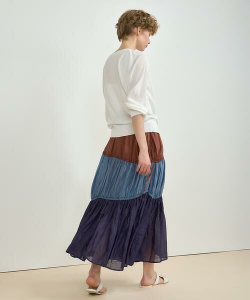 HOUSE OF LOTUS / ハウス オブ ロータス スカート | ラミーブロッキングティアードスカート | 詳細1