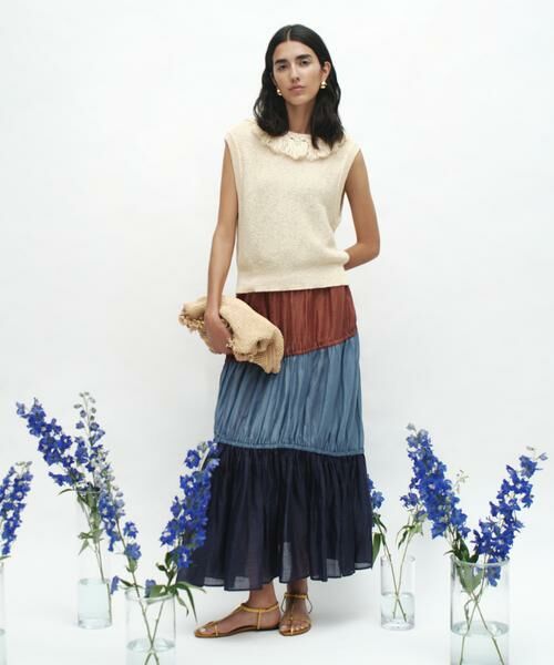 HOUSE OF LOTUS / ハウス オブ ロータス スカート | ラミーブロッキングティアードスカート | 詳細3