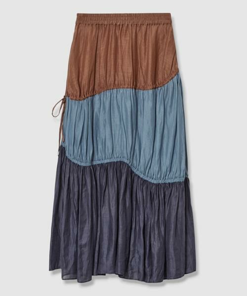 HOUSE OF LOTUS / ハウス オブ ロータス スカート | ラミーブロッキングティアードスカート | 詳細5