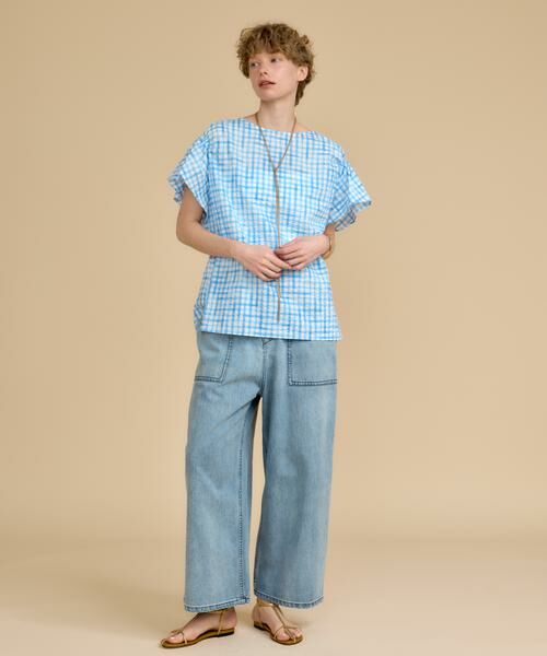 HOUSE OF LOTUS / ハウス オブ ロータス シャツ・ブラウス | サッカーギンガムチェックブラウス | 詳細3