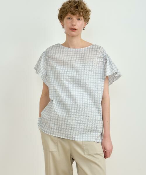 HOUSE OF LOTUS / ハウス オブ ロータス シャツ・ブラウス | サッカーギンガムチェックブラウス | 詳細7