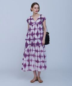 house of lotus クランプダイティアードワンピース ブラック HOUSE OF LOTUS ワンピース クランプダイティアードワンピース