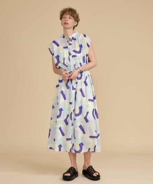 HOUSE OF LOTUS / ハウス オブ ロータス ワンピース | ジオメトリープリントドローストリングワンピース | 詳細3