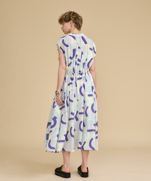 HOUSE OF LOTUS / ハウス オブ ロータス ワンピース | ジオメトリープリントドローストリングワンピース | 詳細4