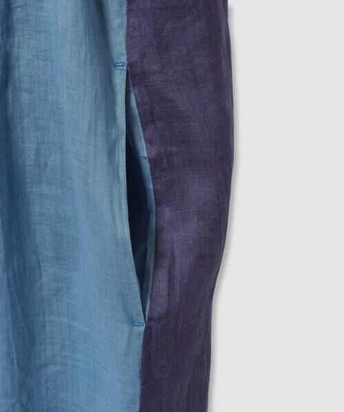 HOUSE OF LOTUS / ハウス オブ ロータス ワンピース | マルチカラーリネンブロッキングワンピース | 詳細13