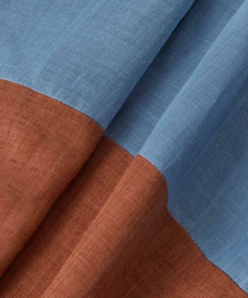 HOUSE OF LOTUS / ハウス オブ ロータス ワンピース | マルチカラーリネンブロッキングワンピース | 詳細15