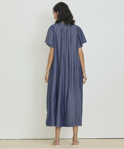 HOUSE OF LOTUS / ハウス オブ ロータス ワンピース | ナチュラルシャンブレーギャザーワンピース | 詳細2