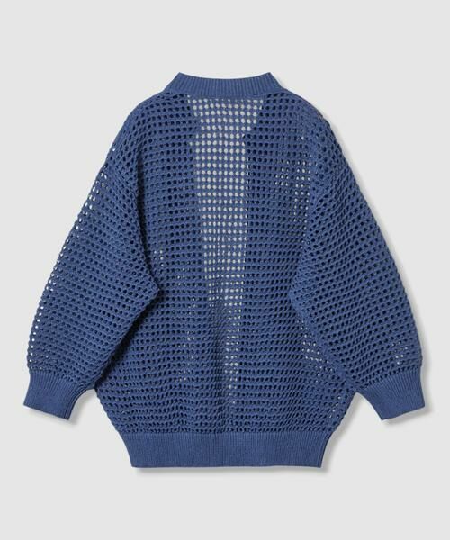 HOUSE OF LOTUS / ハウス オブ ロータス カーディガン・ボレロ | メッシュボタンレスクルーカーディガン | 詳細10