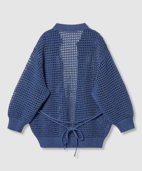 HOUSE OF LOTUS / ハウス オブ ロータス カーディガン・ボレロ | メッシュボタンレスクルーカーディガン | 詳細11