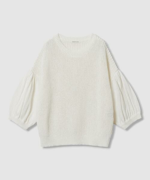 HOUSE OF LOTUS / ハウス オブ ロータス ニット・セーター | 畦編みパフスリーブプルオーバー | 詳細1