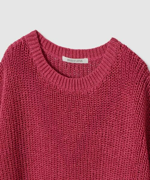 HOUSE OF LOTUS / ハウス オブ ロータス ニット・セーター | 畦編みパフスリーブプルオーバー | 詳細12