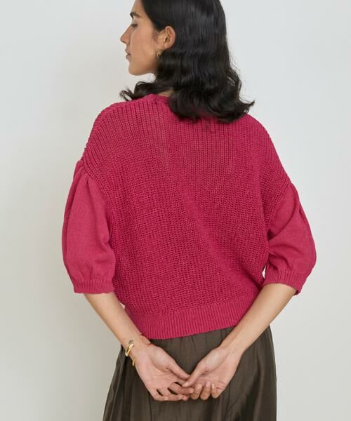 HOUSE OF LOTUS / ハウス オブ ロータス ニット・セーター | 畦編みパフスリーブプルオーバー | 詳細6