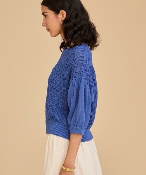 HOUSE OF LOTUS / ハウス オブ ロータス ニット・セーター | 畦編みパフスリーブプルオーバー | 詳細8