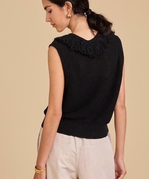 HOUSE OF LOTUS / ハウス オブ ロータス ニット・セーター | ミックスヤーンデタッチャブルカラープルオーバー | 詳細2