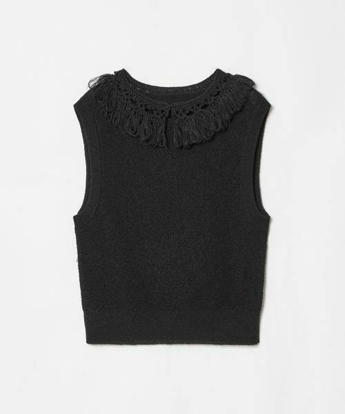 HOUSE OF LOTUS / ハウス オブ ロータス ニット・セーター | ミックスヤーンデタッチャブルカラープルオーバー | 詳細20