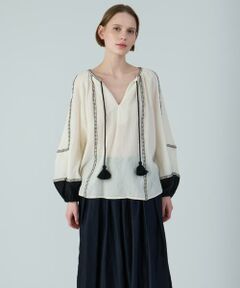 HOUSE OF LOTUS / ハウス オブ ロータス シャツ・ブラウス | バイカラーブラウス