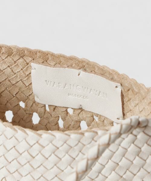 未使用品】 HOUSE OF LOTUS ワランワヤン レザーかご ホワイト