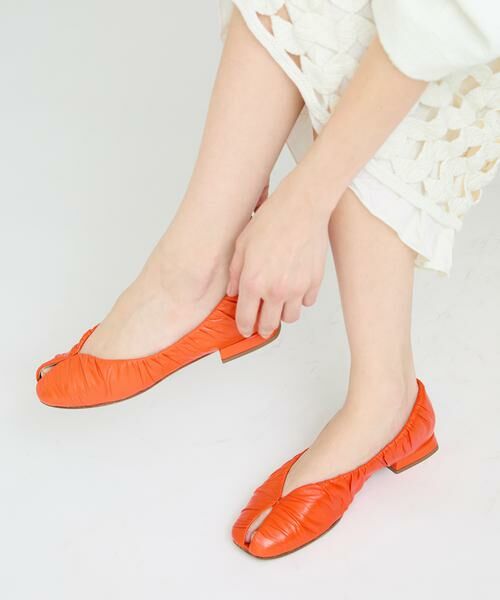 HOUSE OF LOTUS / ハウス オブ ロータス パンプス | ギャザーフラットシューズ | 詳細1