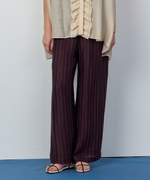 HOUSE OF LOTUS / ハウス オブ ロータス その他パンツ | ストライプジャカードイージーパンツ | 詳細3