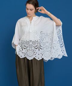 HOUSE OF LOTUS / ハウス オブ ロータス シャツ・ブラウス | シフリー刺繍ポンチョブラウス