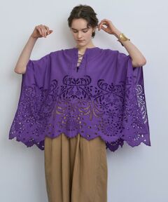 HOUSE OF LOTUS / ハウス オブ ロータス シャツ・ブラウス | シフリー刺繍ポンチョブラウス
