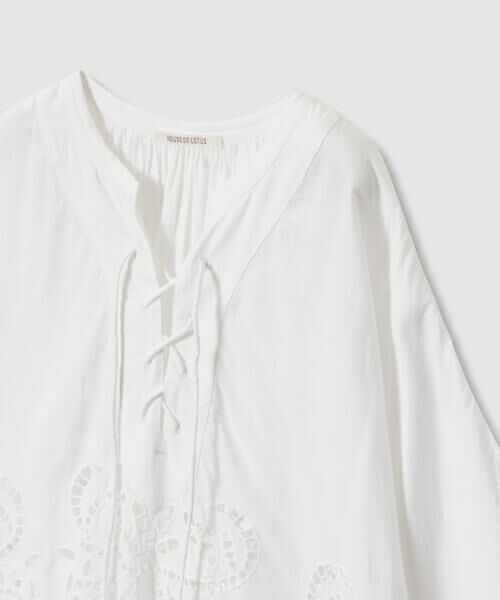 HOUSE OF LOTUS / ハウス オブ ロータス シャツ・ブラウス | シフリー刺繍ポンチョブラウス | 詳細11